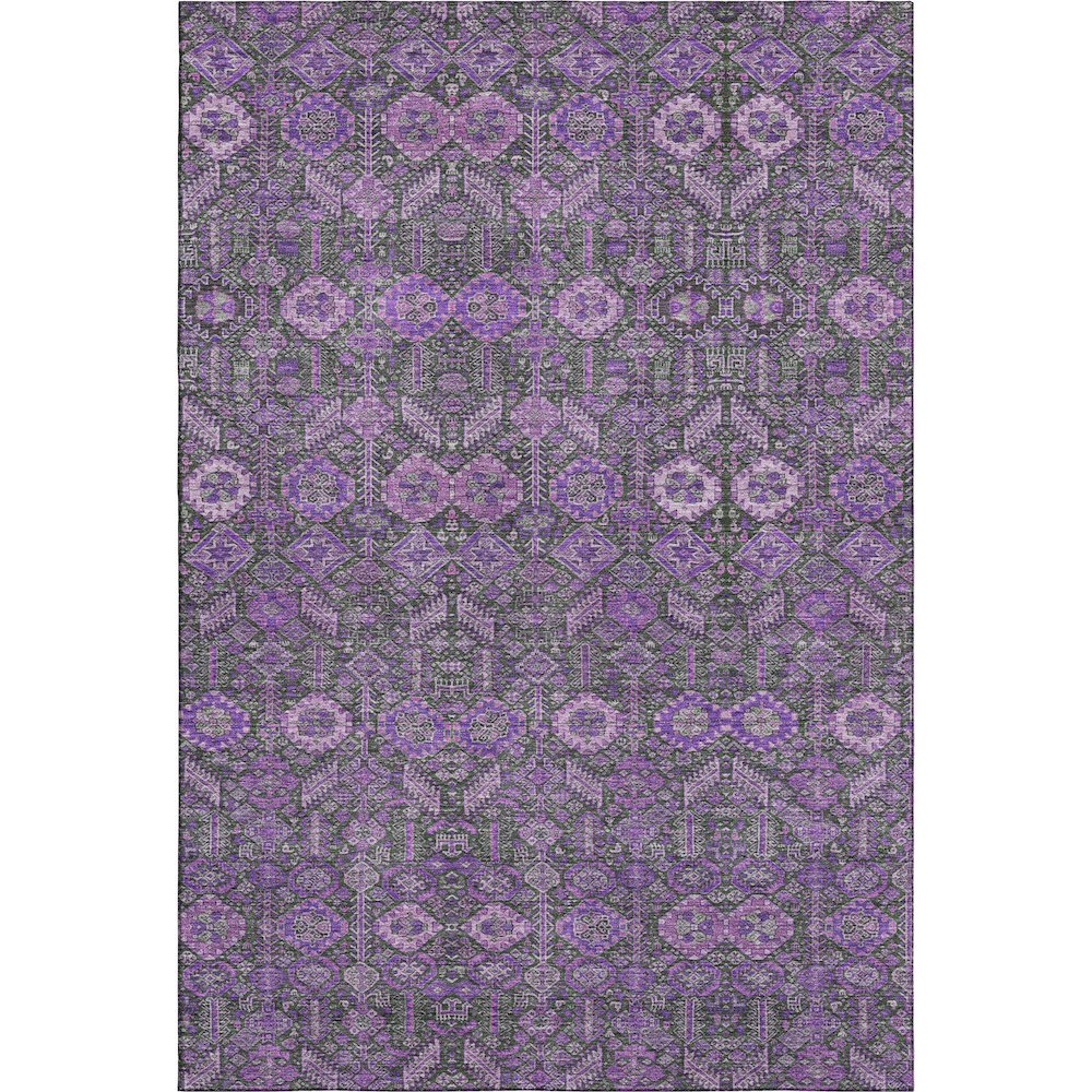 Premium Machine Washable Mayfield  Purple 8' x 10' Rug. Picture 1