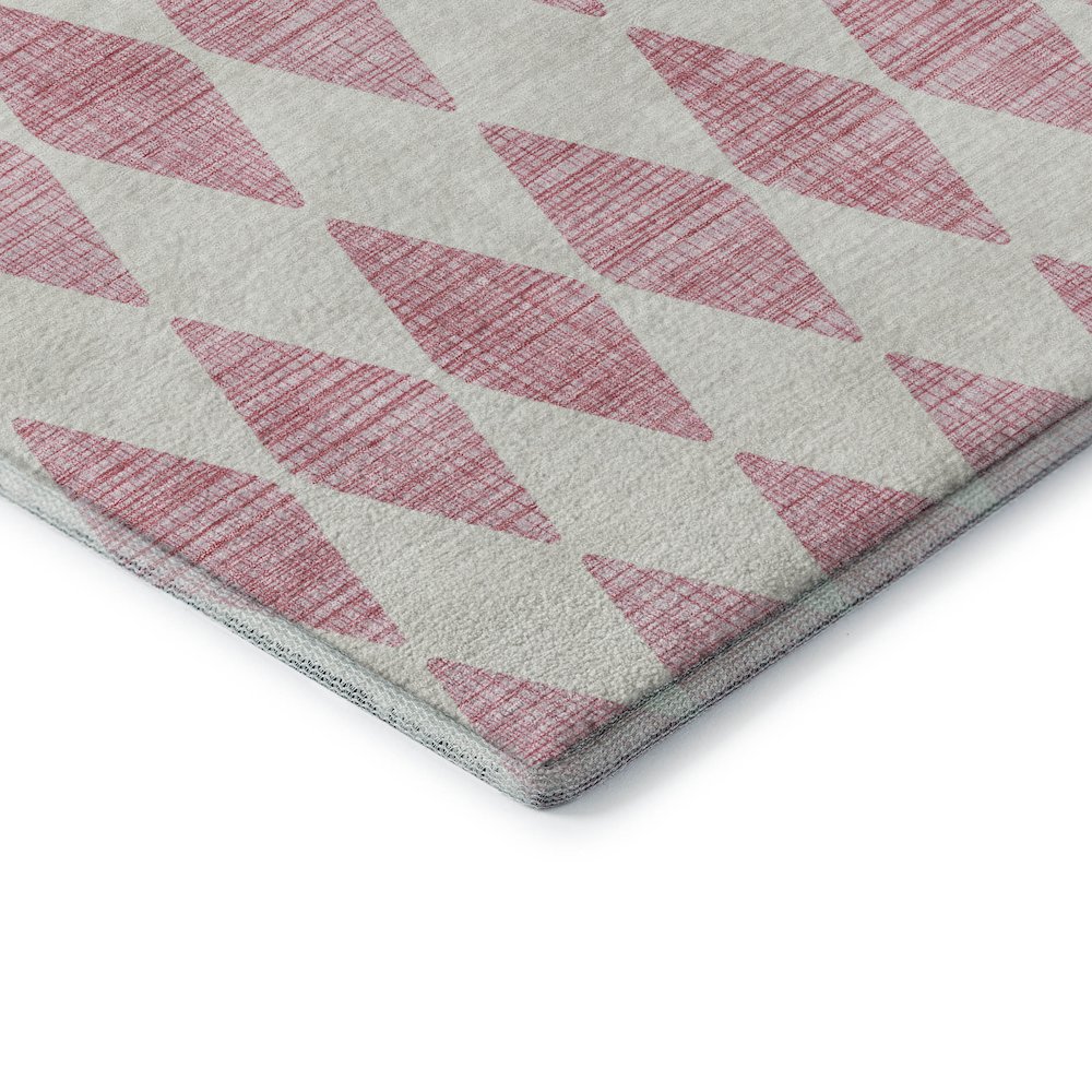 Premium Machine Washable Mayfield  Pink 3' x 5' Rug. Picture 3