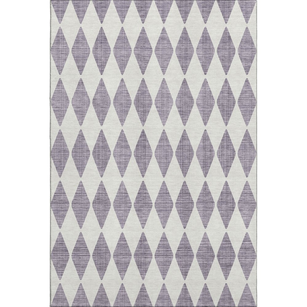 Premium Machine Washable Mayfield  Purple 8' x 10' Rug. Picture 1
