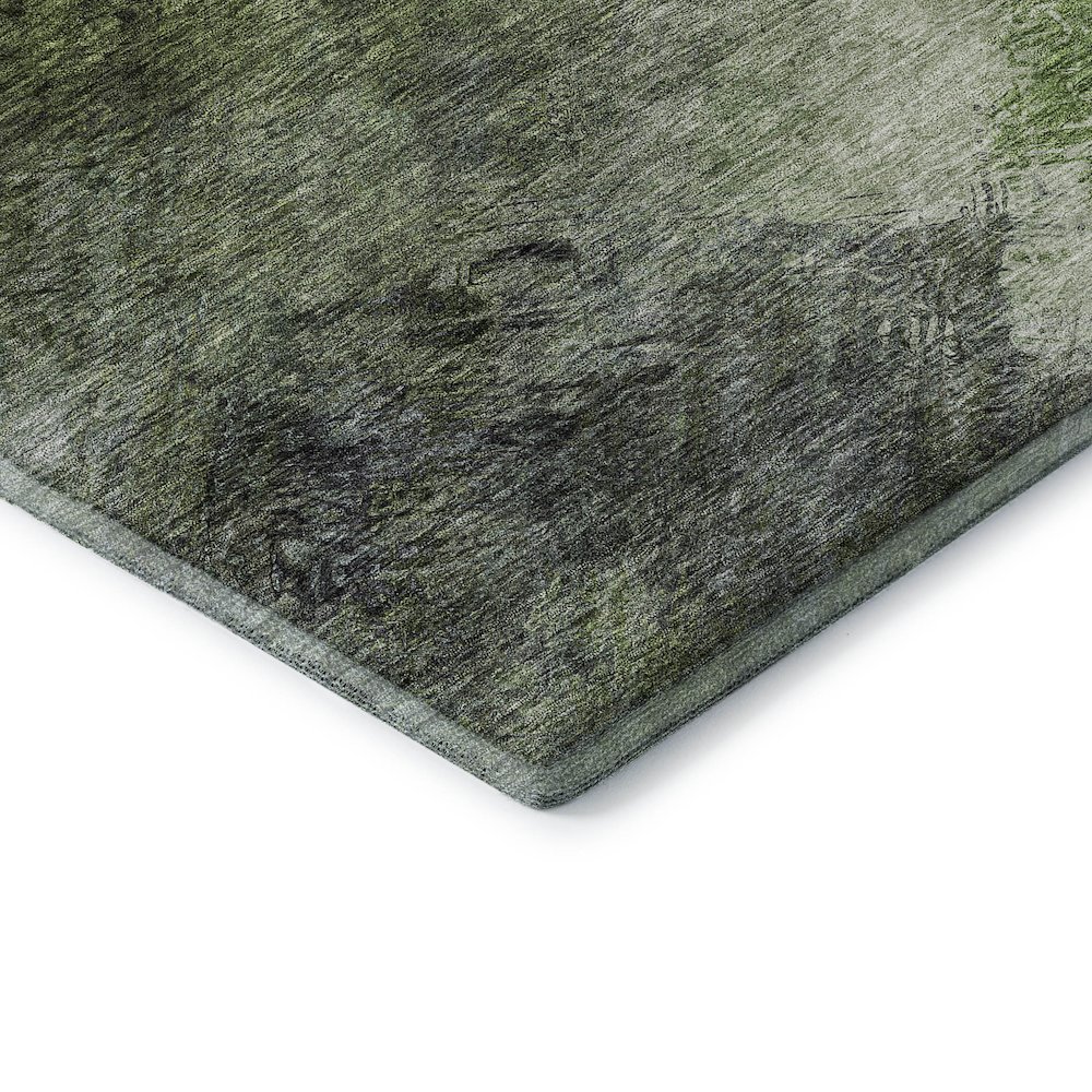 Premium Machine Washable Mayfield  Green 3' x 5' Rug. Picture 3