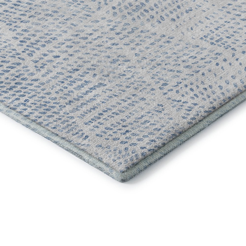 Premium Machine Washable Mayfield  Denim 3' x 5' Rug. Picture 3