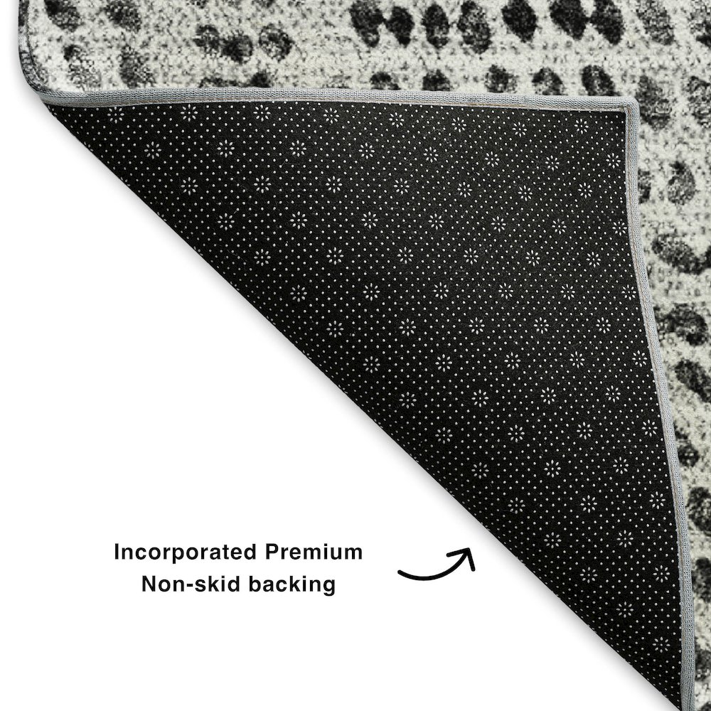 Premium Machine Washable Mayfield  Pewter 3' x 5' Rug. Picture 2