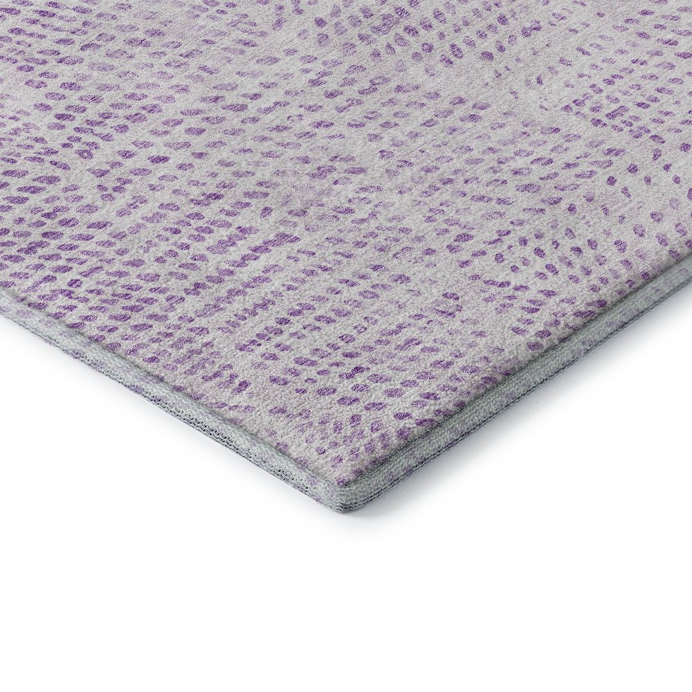 Premium Machine Washable Mayfield  Purple 3' x 5' Rug. Picture 3
