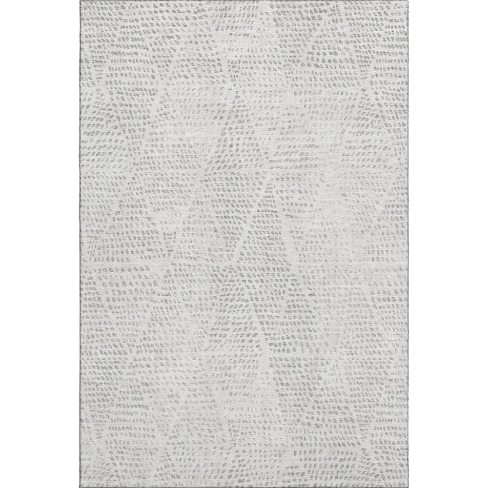 Premium Machine Washable Mayfield  Silver 8' x 10' Rug. Picture 1