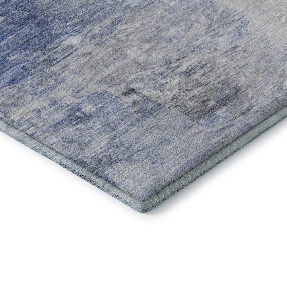 Premium Machine Washable Mayfield  Blue 3' x 5' Rug. Picture 3