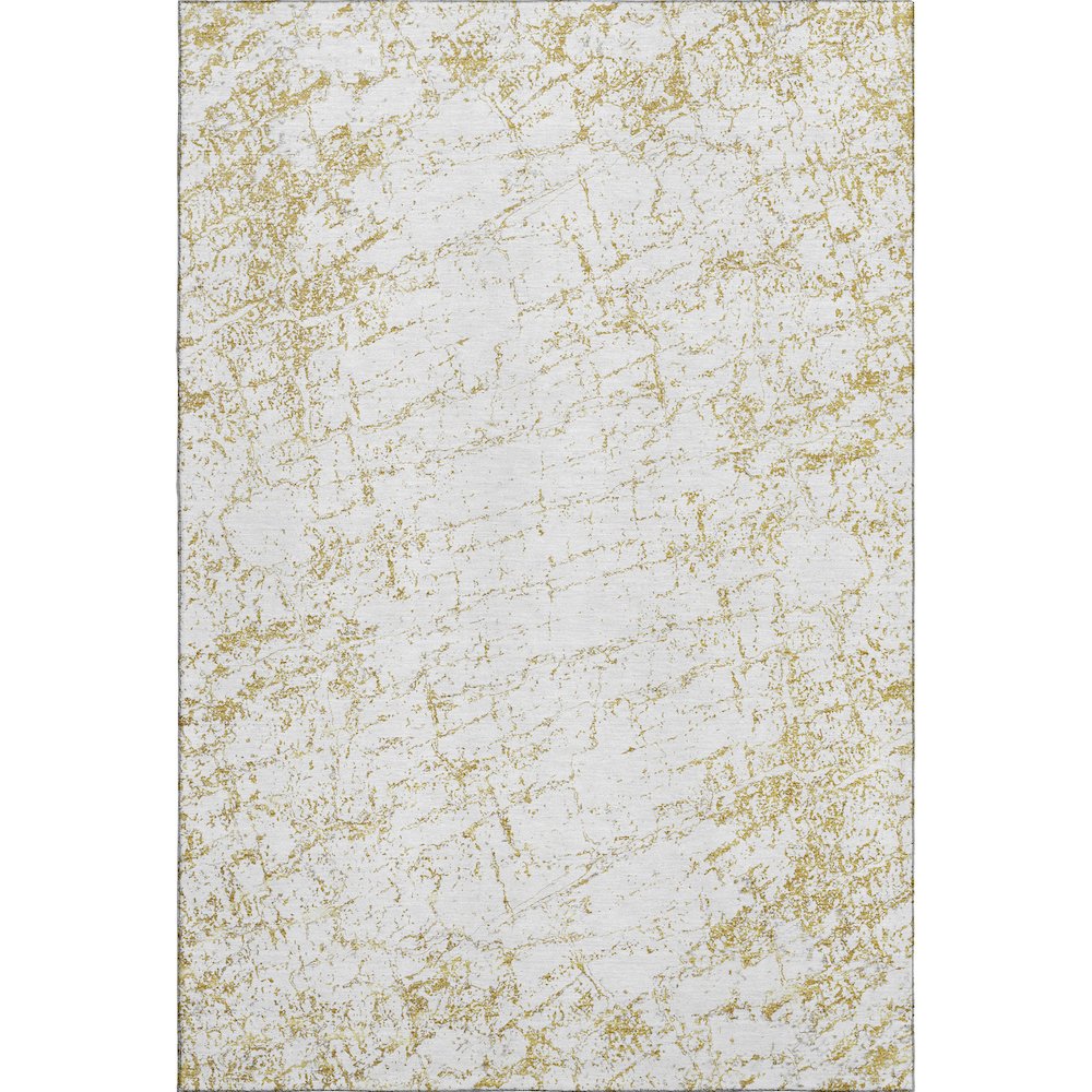 Premium Machine Washable Mayfield  Gold 8' x 10' Rug. Picture 1