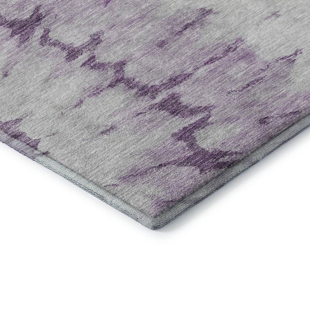 Premium Machine Washable Mayfield  Purple 3' x 5' Rug. Picture 3