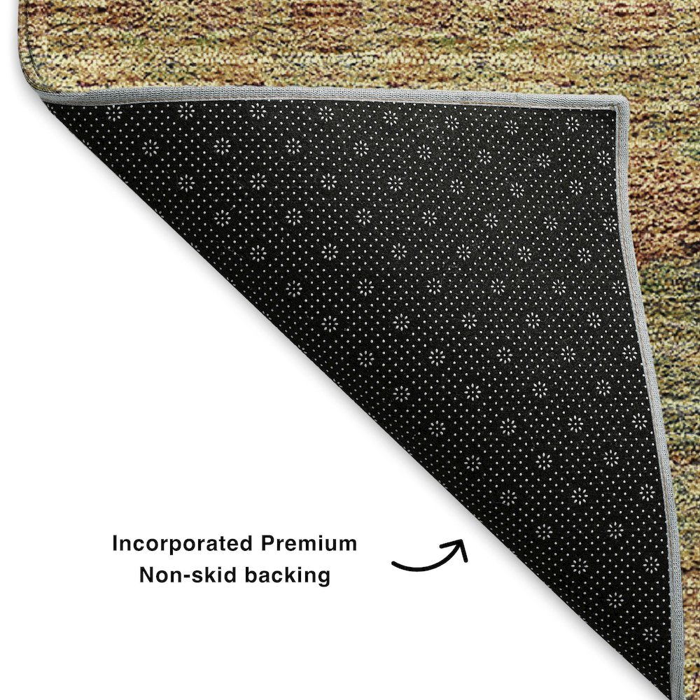 Premium Machine Washable Mayfield  Green 3' x 5' Rug. Picture 2