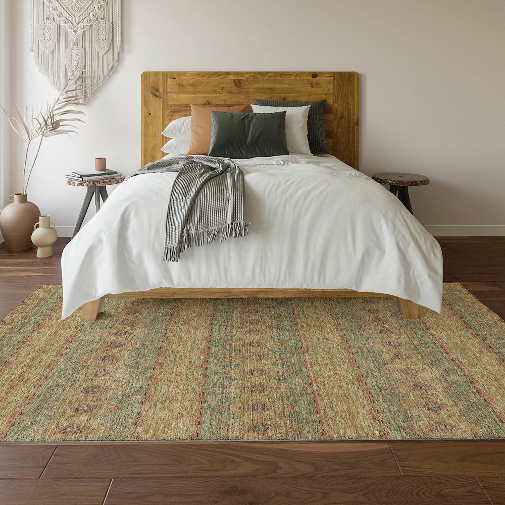 Premium Machine Washable Mayfield  Green 8' x 10' Rug. Picture 6