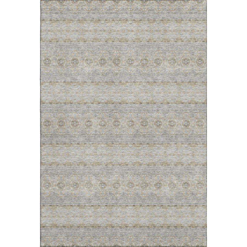 Premium Machine Washable Mayfield  Silver 8' x 10' Rug. Picture 1