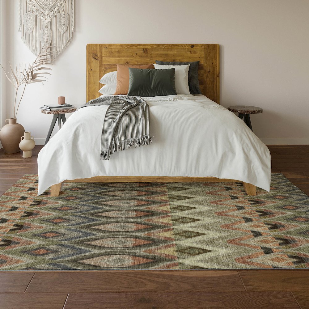 Premium Machine Washable Mayfield  Taupe 8' x 10' Rug. Picture 6