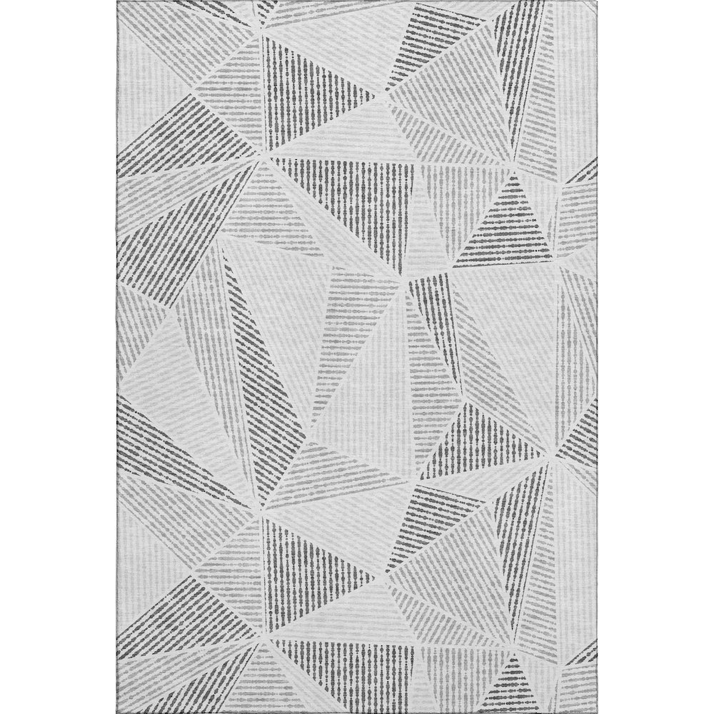Premium Machine Washable Mayfield  Gray 8' x 10' Rug. Picture 1
