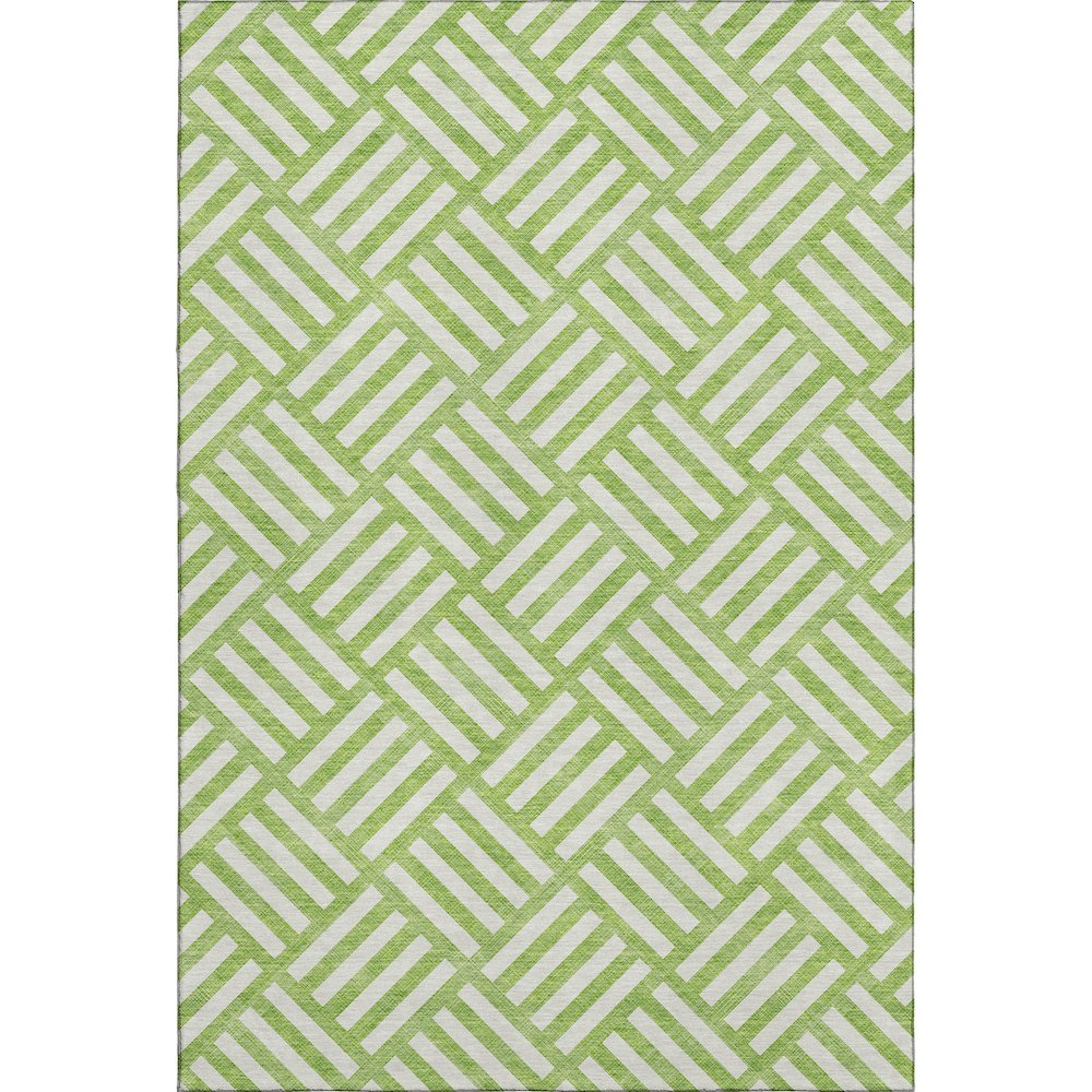 Premium Machine Washable Mayfield  Lime 8' x 10' Rug. Picture 1