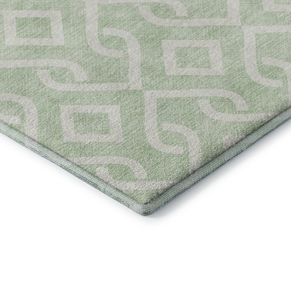 Premium Machine Washable Mayfield  Mint 3' x 5' Rug. Picture 3