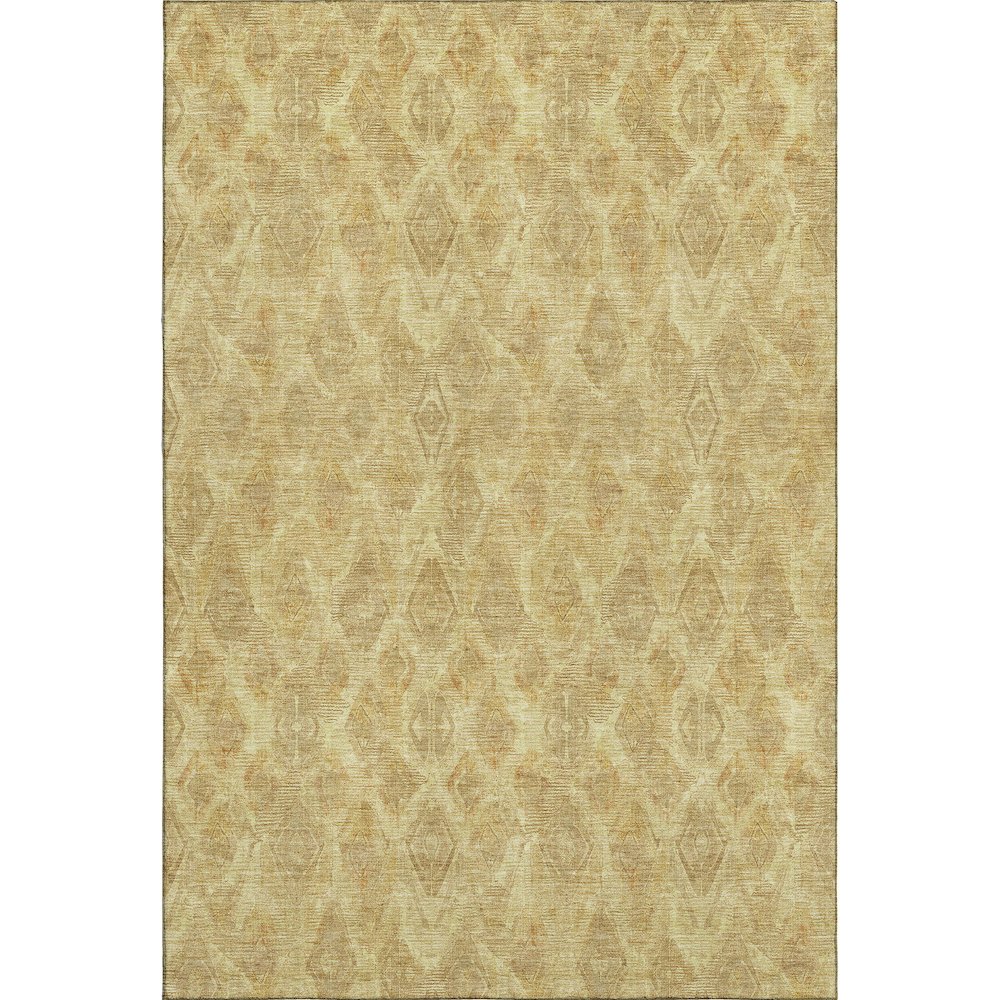 Premium Machine Washable Mayfield  Gold 8' x 10' Rug. Picture 1