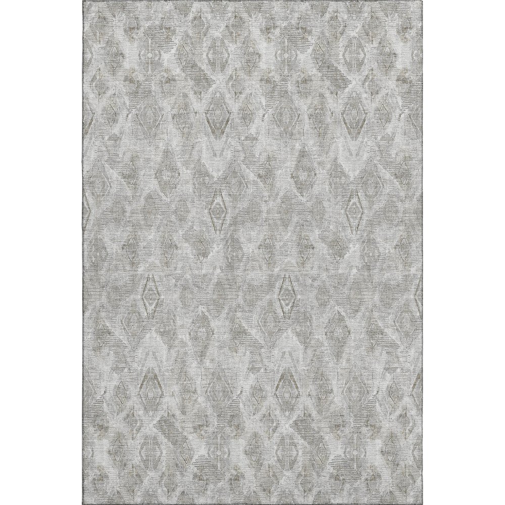Premium Machine Washable Mayfield  Silver 8' x 10' Rug. Picture 1