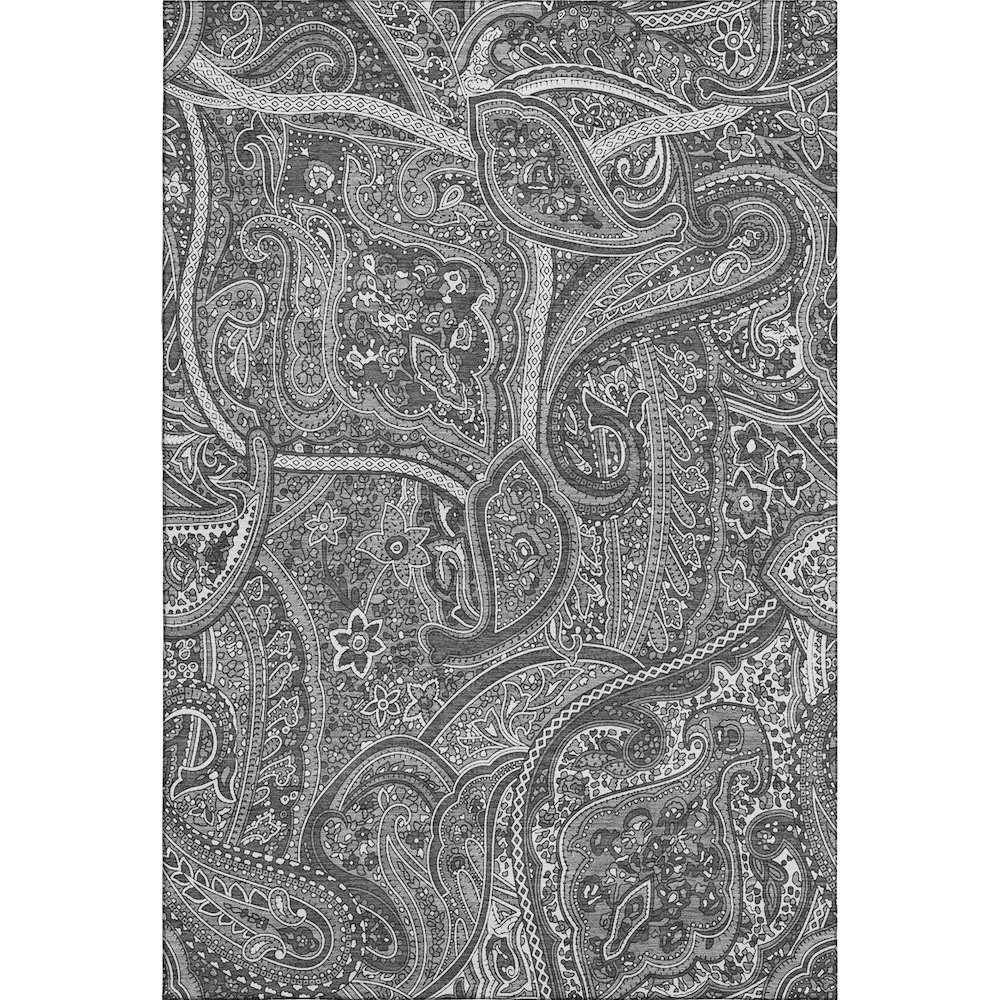 Premium Machine Washable Mayfield  Gray 8' x 10' Rug. Picture 1