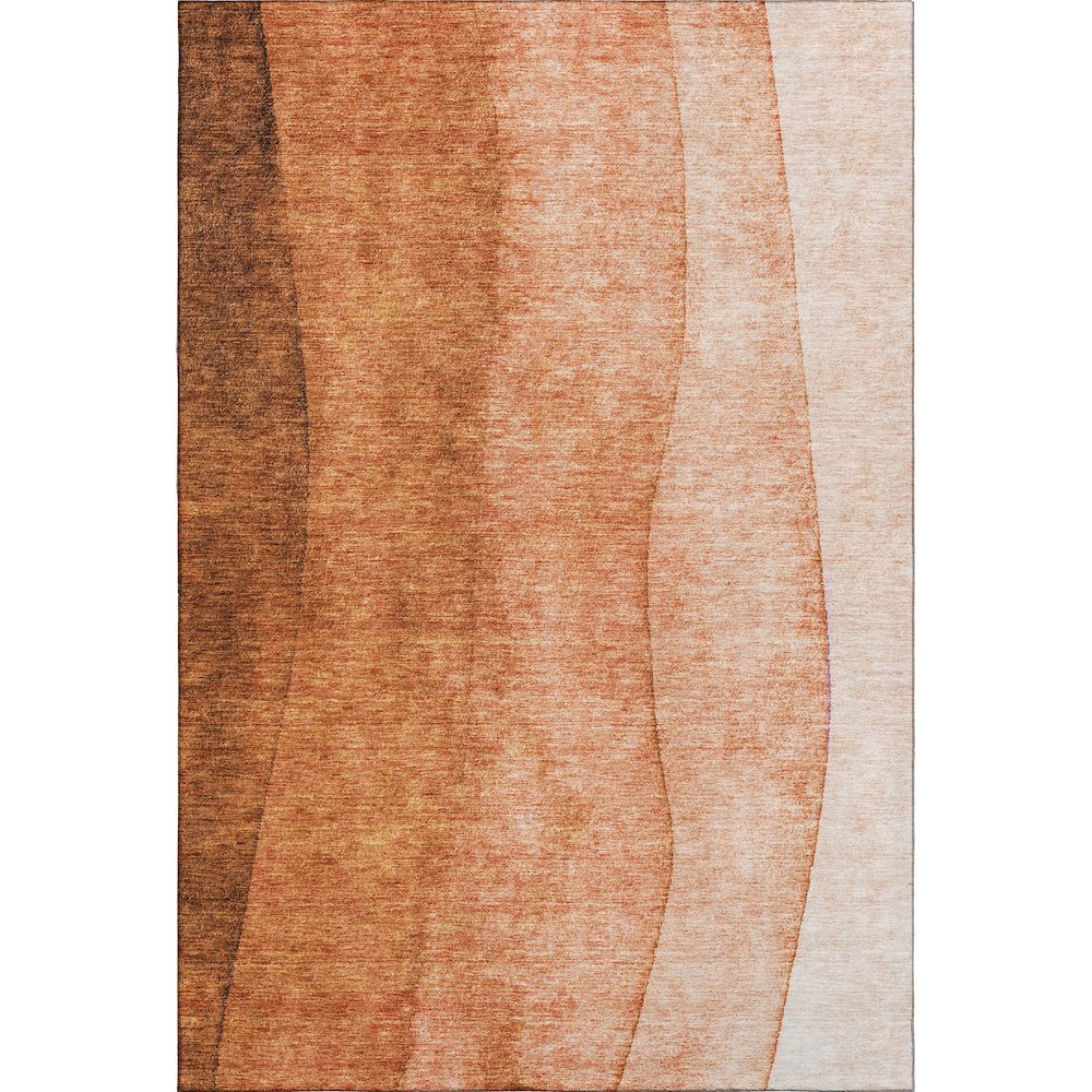 Premium Machine Washable Mayfield  Paprika 8' x 10' Rug. Picture 1