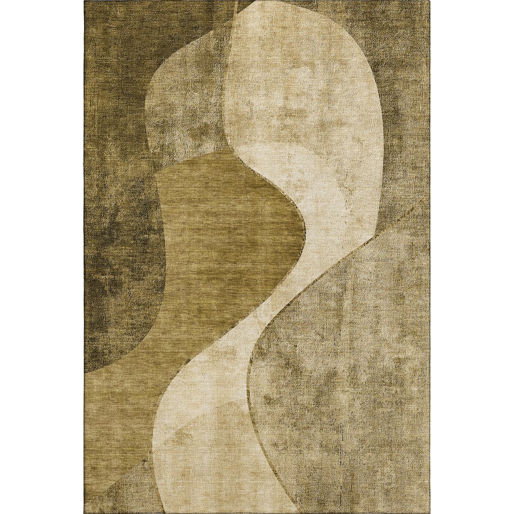 Premium Machine Washable Mayfield  Brown 8' x 10' Rug. Picture 1