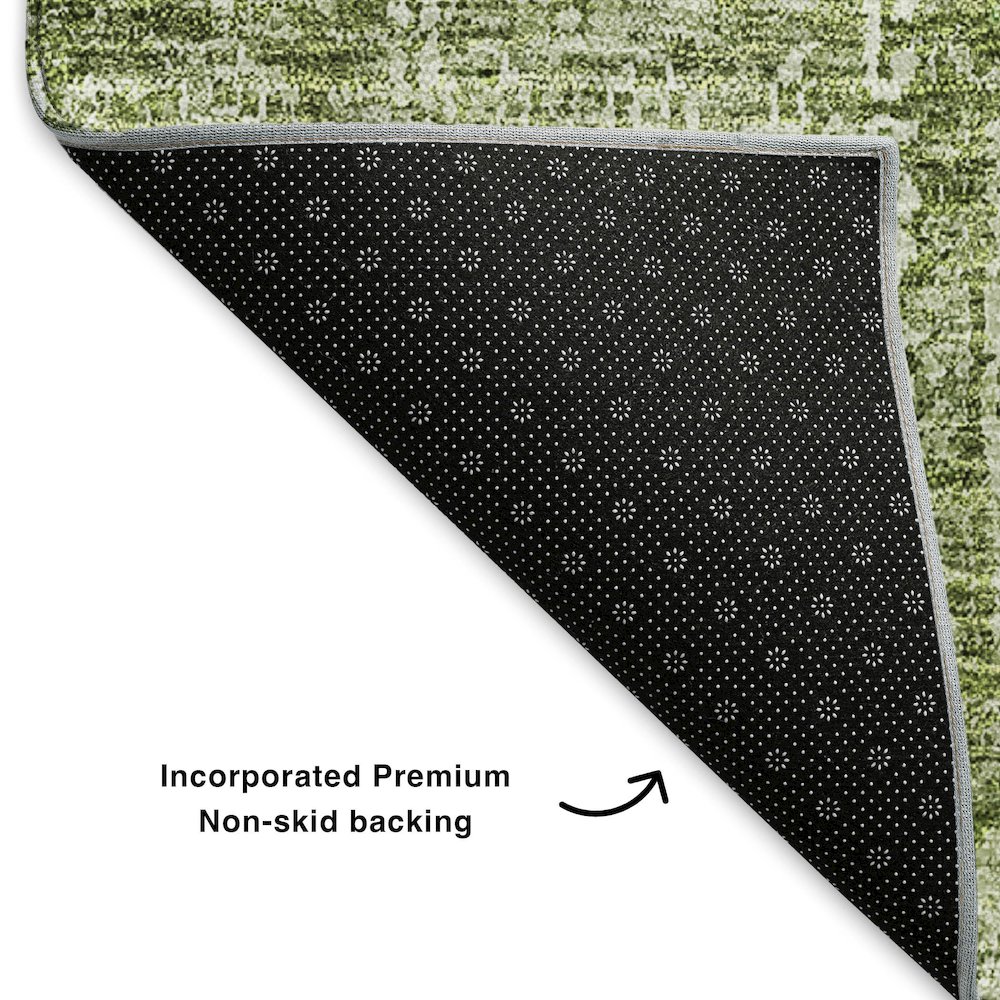 Premium Machine Washable Mayfield  Aloe 3' x 5' Rug. Picture 2