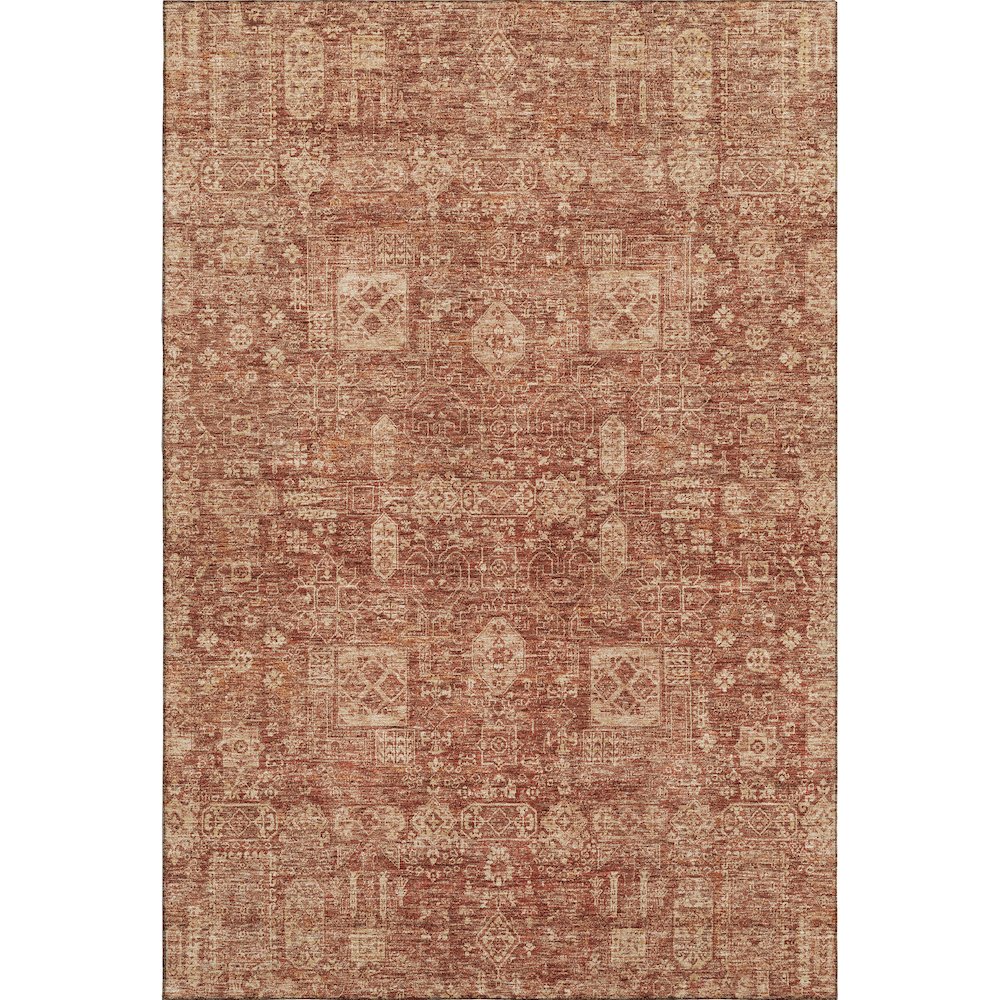 Premium Machine Washable Mayfield  Paprika 8' x 10' Rug. Picture 1