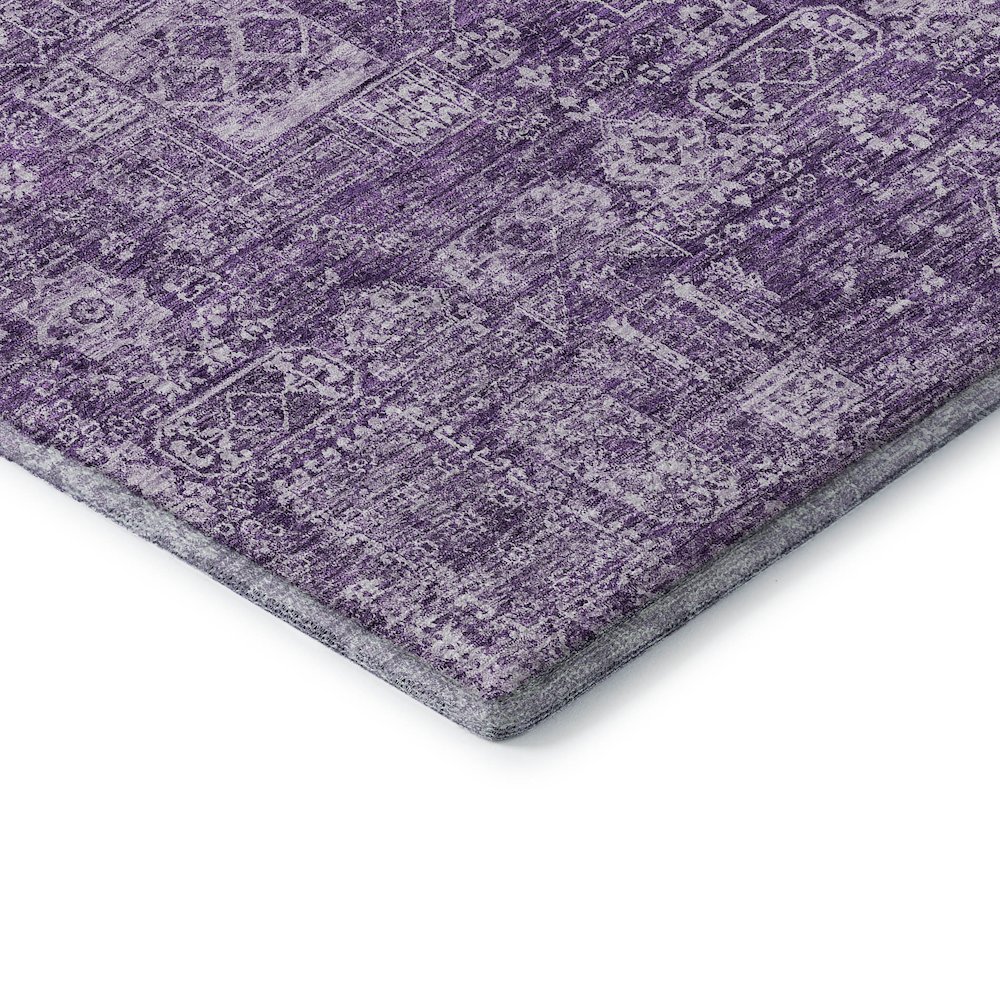 Premium Machine Washable Mayfield  Purple 3' x 5' Rug. Picture 3