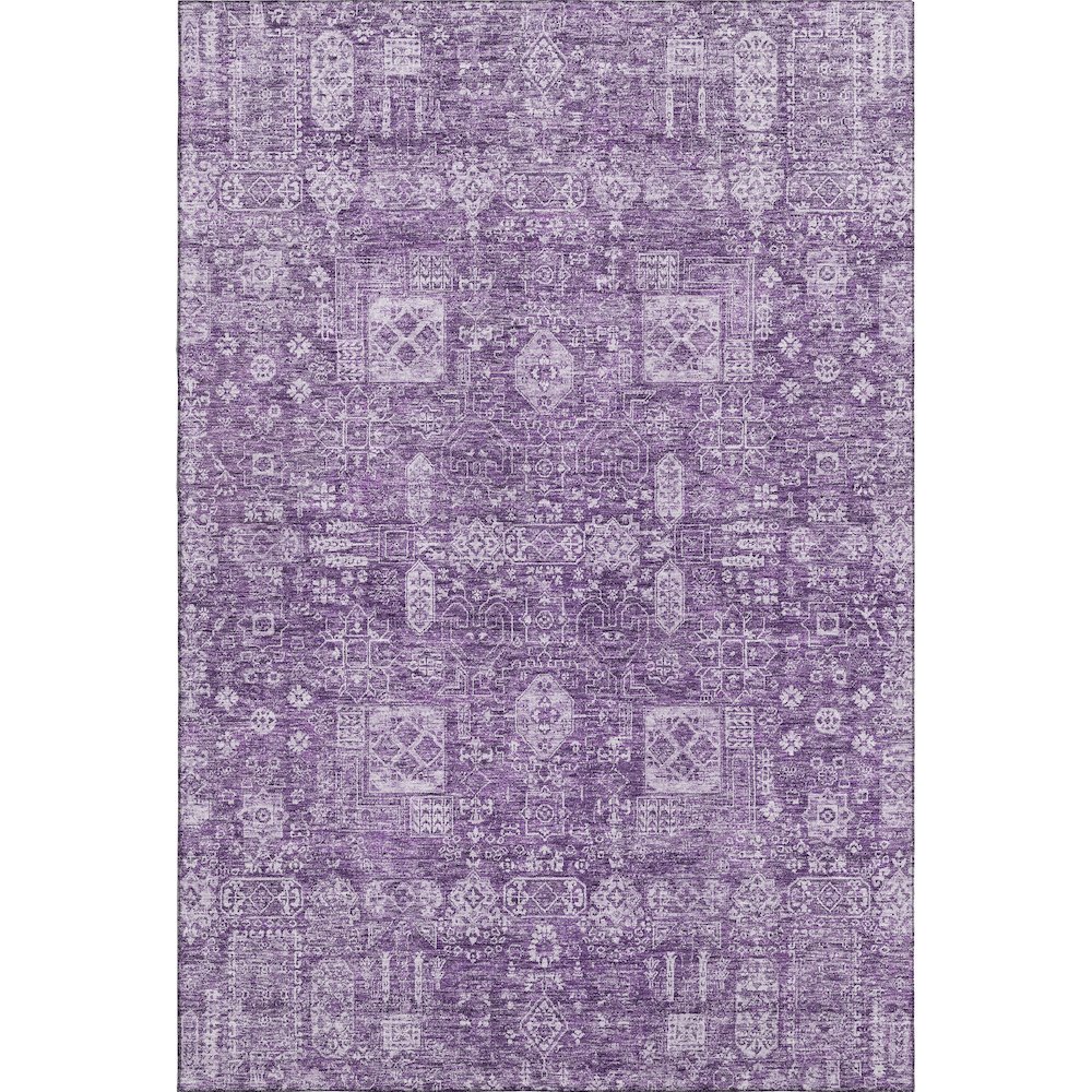 Premium Machine Washable Mayfield  Purple 8' x 10' Rug. Picture 1