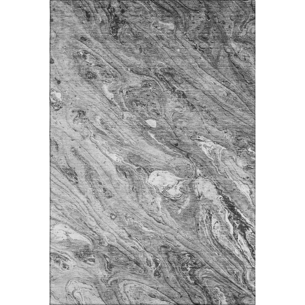 Premium Machine Washable Mayfield  Gray 8' x 10' Rug. Picture 1