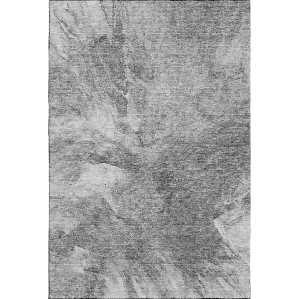 Premium Machine Washable Mayfield  Gray 8' x 10' Rug. Picture 1