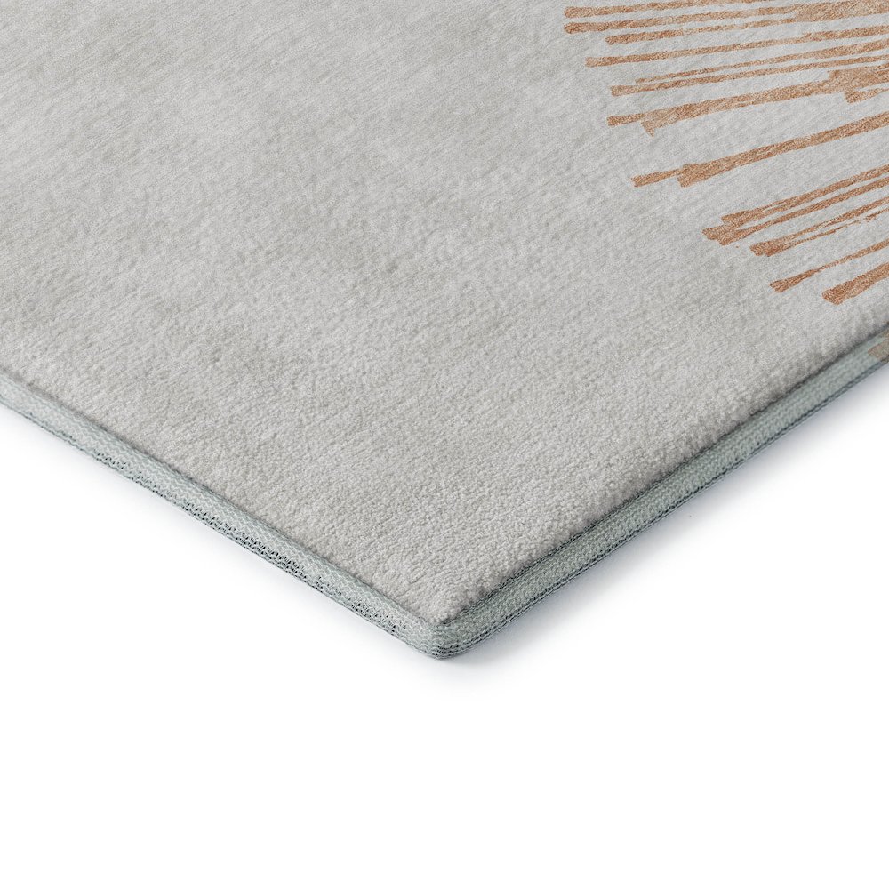 Premium Machine Washable Mayfield  Salmon 3' x 5' Rug. Picture 3