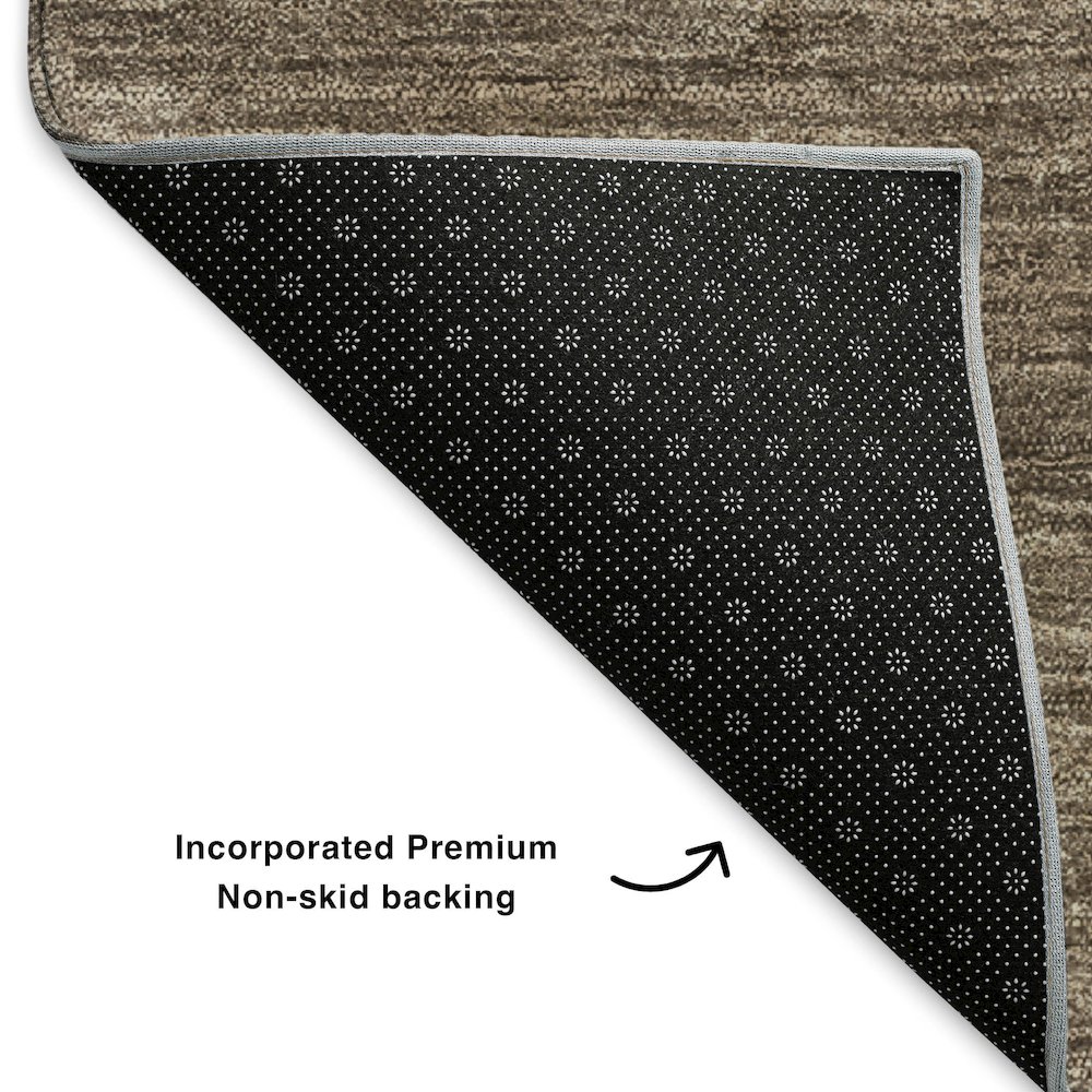 Premium Machine Washable Mayfield  Chocolate 3' x 5' Rug. Picture 2