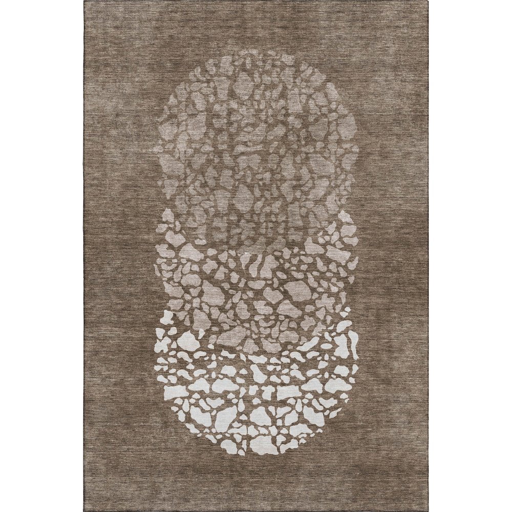 Premium Machine Washable Mayfield  Chocolate 8' x 10' Rug. Picture 1