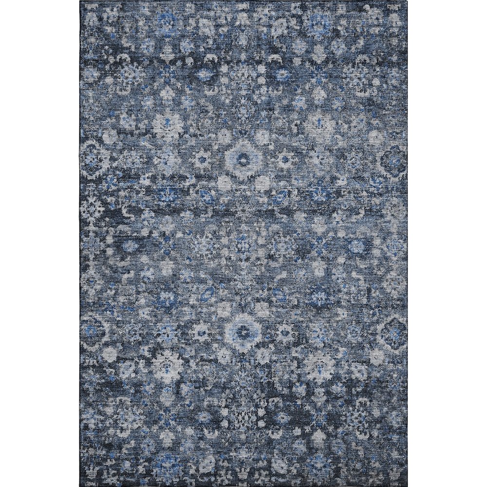 Premium Machine Washable Mayfield  Blue 8' x 10' Rug. Picture 1