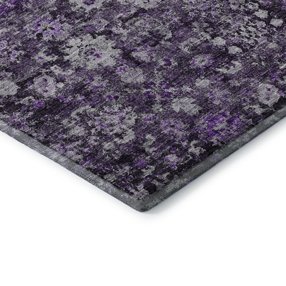 Premium Machine Washable Mayfield  Purple 3' x 5' Rug. Picture 3