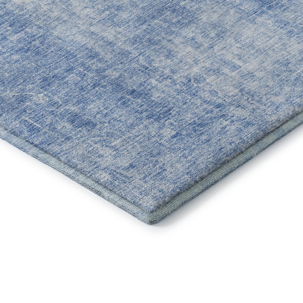 Premium Machine Washable Mayfield AMF656 Blue 3' x 5' Rug. Picture 3