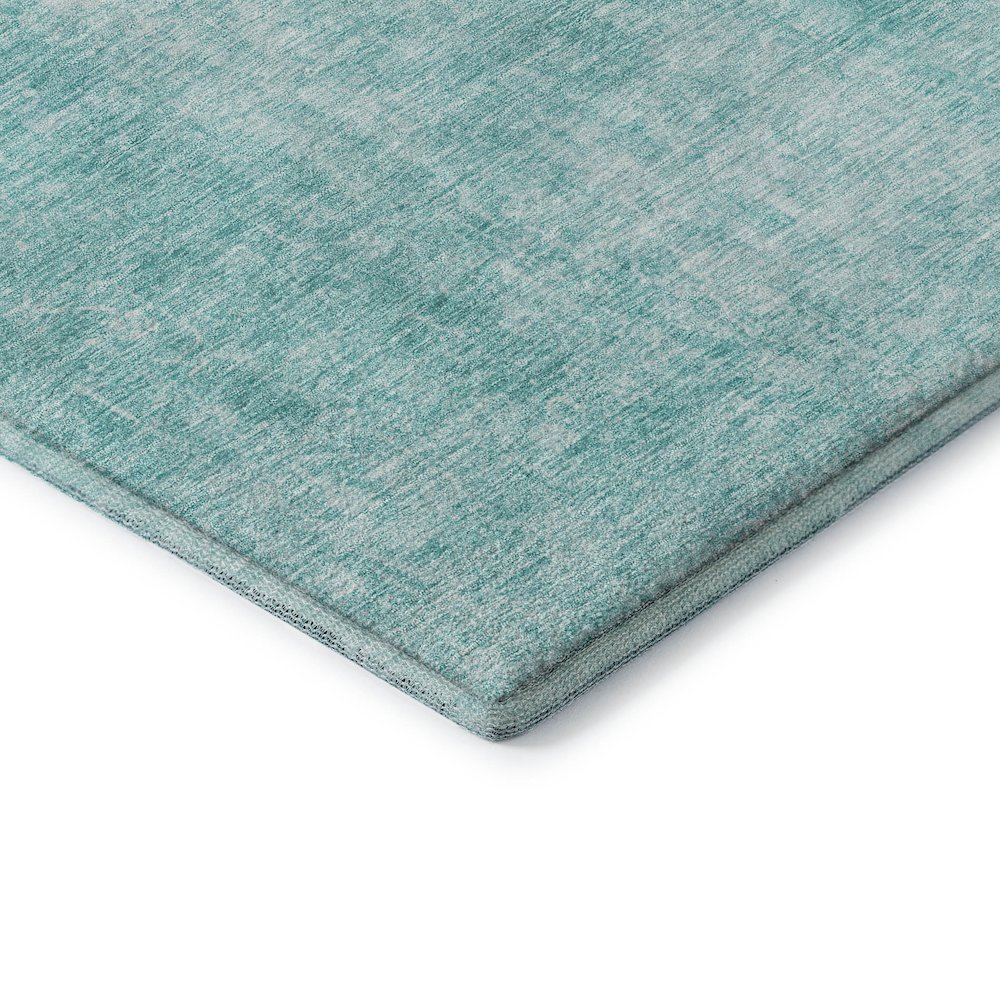 Premium Machine Washable Mayfield AMF656 Teal 3' x 5' Rug. Picture 3