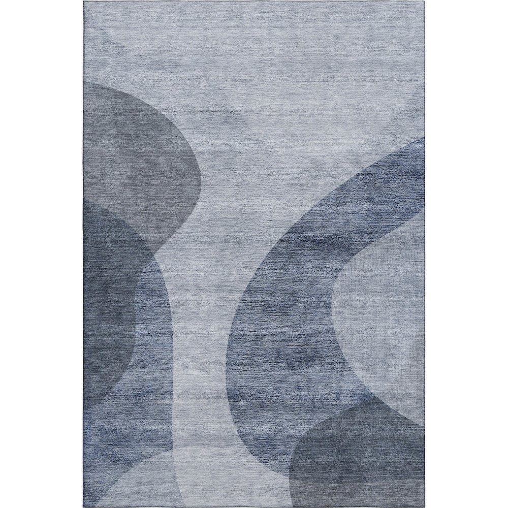 Premium Machine Washable Mayfield AMF657 Blue 8' x 10' Rug. Picture 1