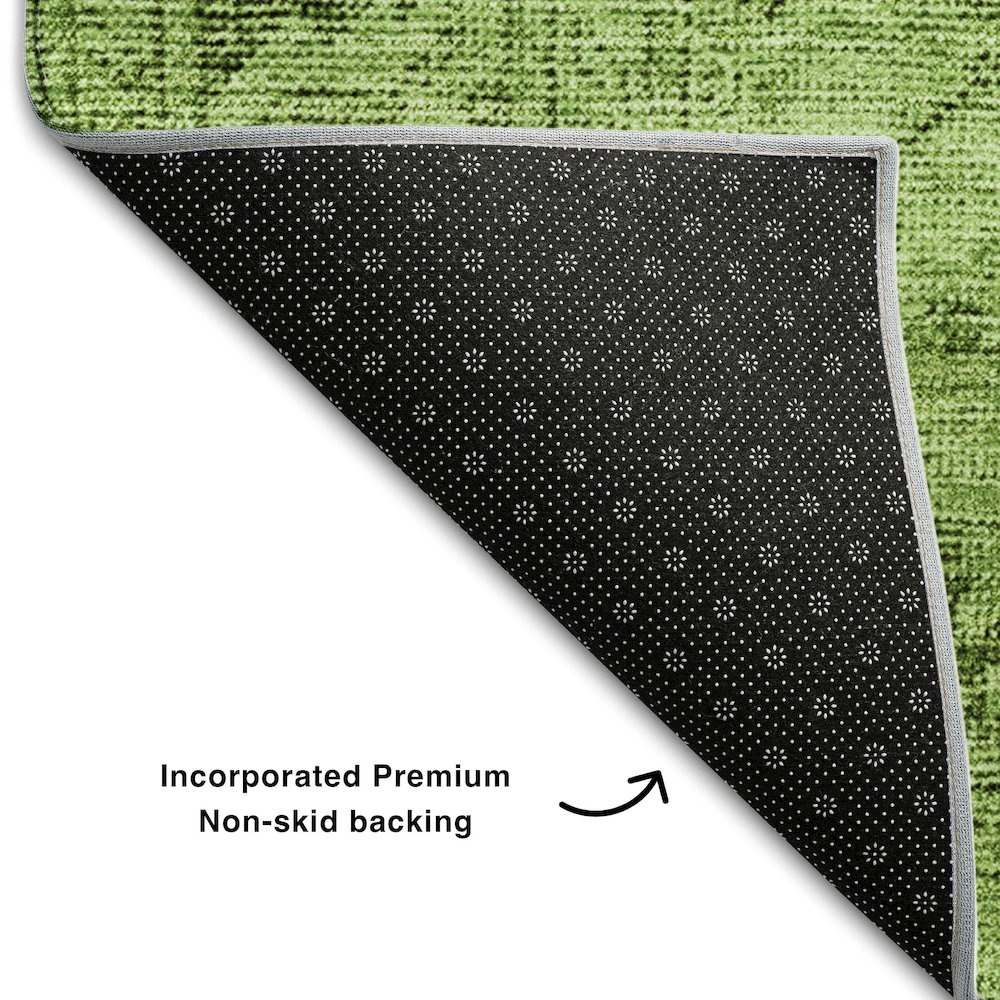 Premium Machine Washable Mayfield AMF658 Aloe 3' x 5' Rug. Picture 2
