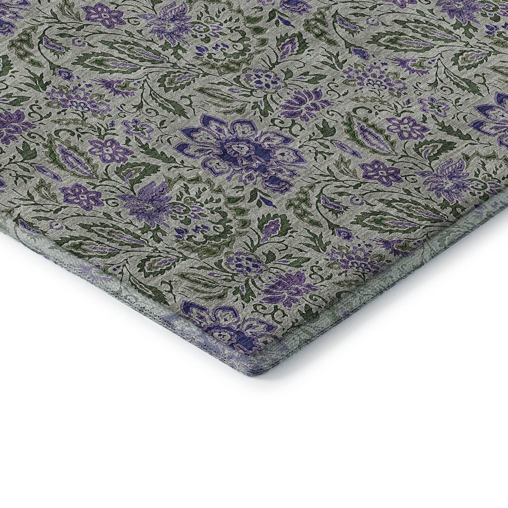 Premium Machine Washable Mayfield AMF660 Olive 3' x 5' Rug. Picture 3