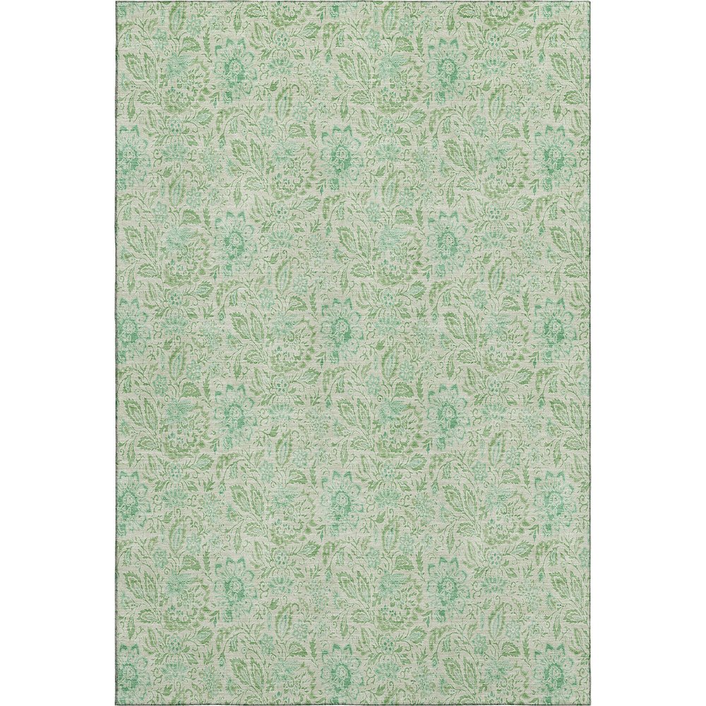 Premium Machine Washable Mayfield AMF660 Sage 8' x 10' Rug. Picture 1