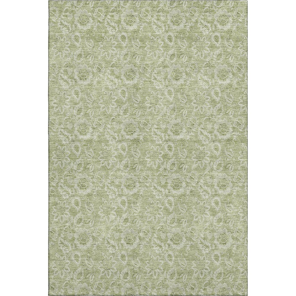 Premium Machine Washable Mayfield AMF662 Aloe 8' x 10' Rug. Picture 1