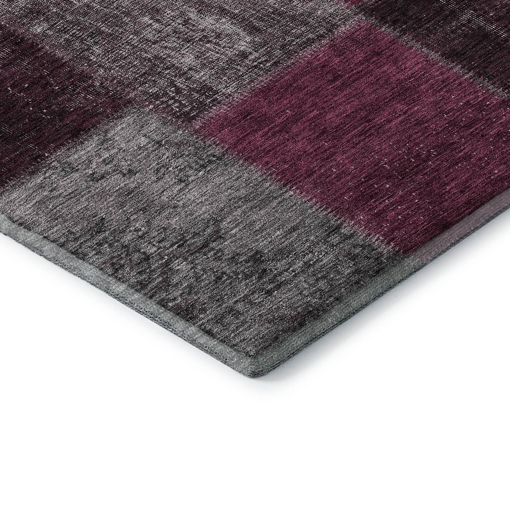 Premium Machine Washable Mayfield AMF663 Merlot 3' x 5' Rug. Picture 3