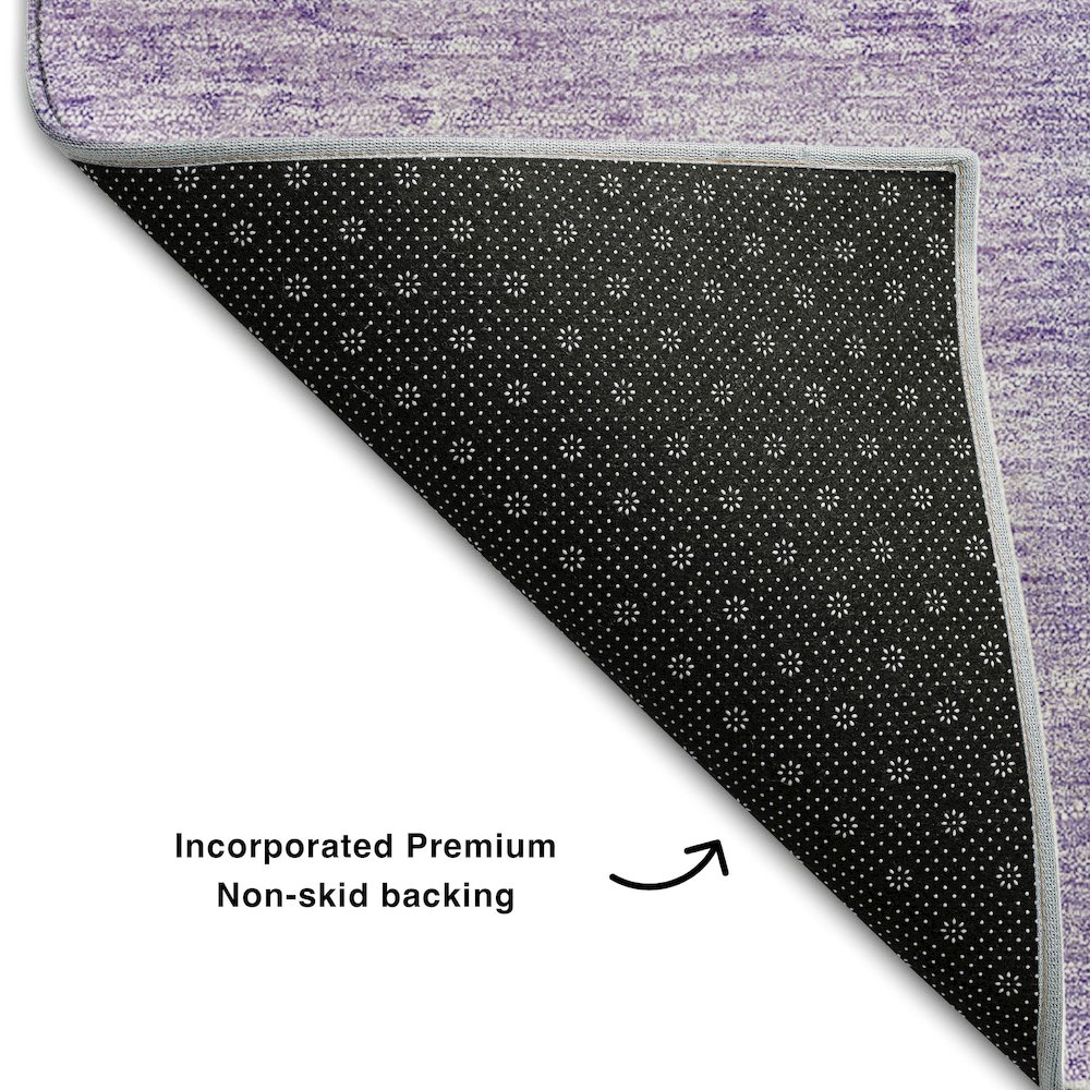 Premium Machine Washable Mayfield AMF664 Lavender 3' x 5' Rug. Picture 2