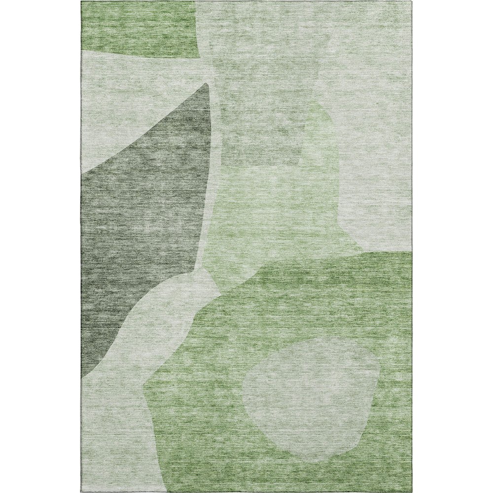 Premium Machine Washable Mayfield AMF665 Aloe 8' x 10' Rug. Picture 1