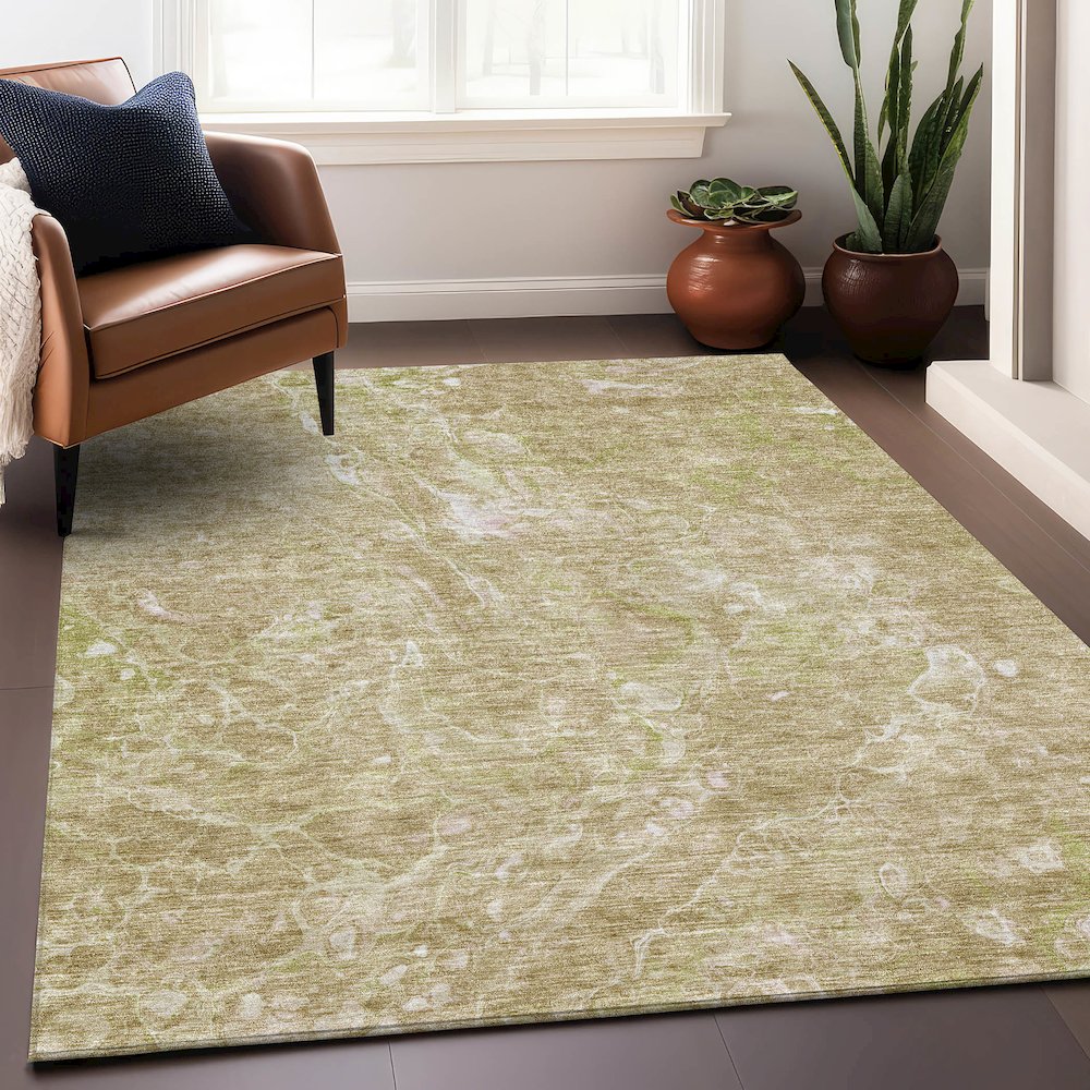 Premium Machine Washable Mayfield AMF670 Beige 8' x 10' Rug. Picture 6