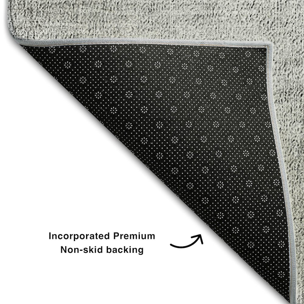 Premium Machine Washable Mayfield AMF671 Gray 3' x 5' Rug. Picture 2