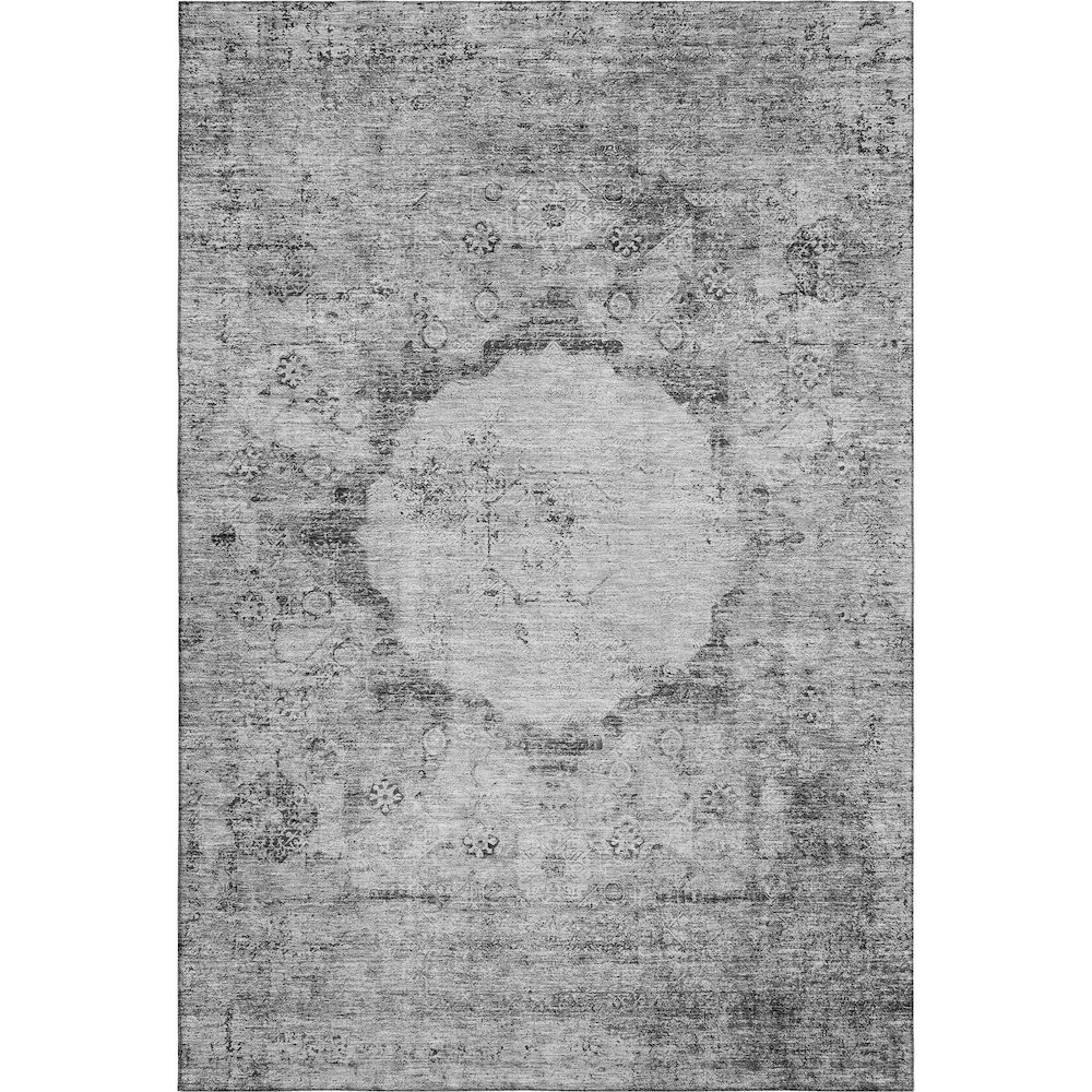 Premium Machine Washable Mayfield AMF675 Gray 8' x 10' Rug. Picture 1