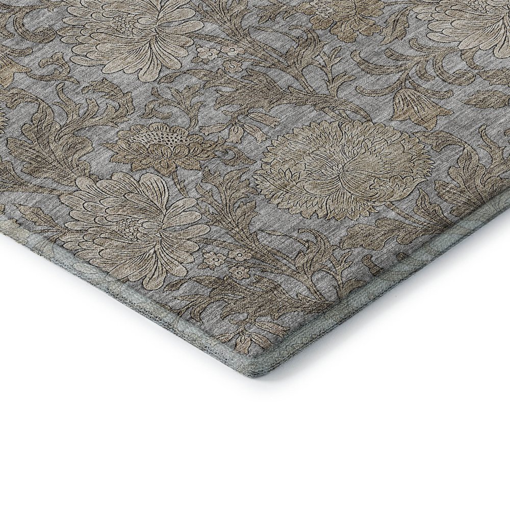 Premium Machine Washable Mayfield AMF677 Gray 3' x 5' Rug. Picture 3