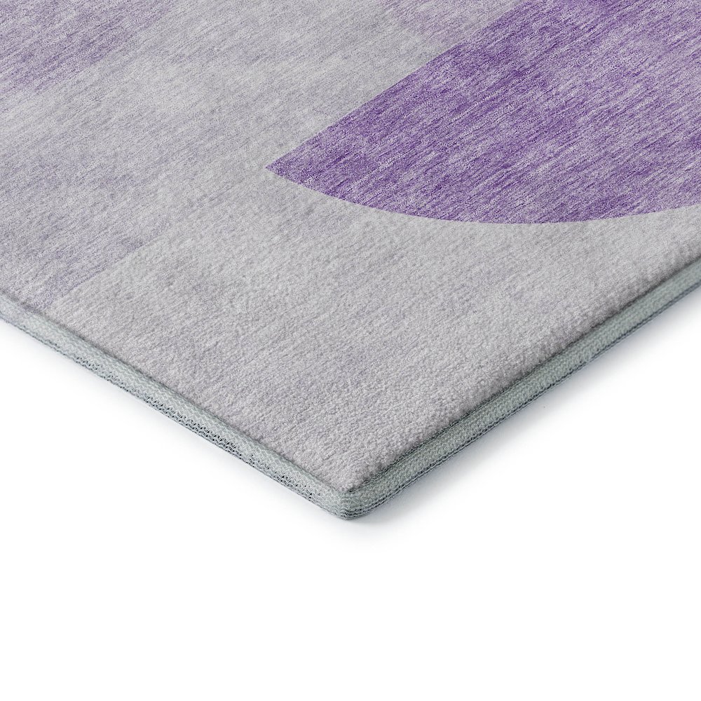 Premium Machine Washable Mayfield AMF678 Purple 3' x 5' Rug. Picture 3