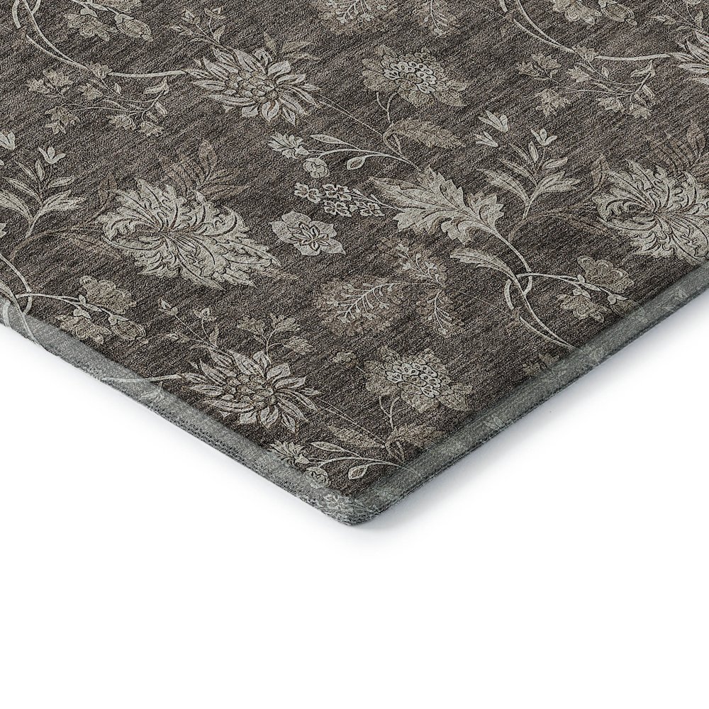 Premium Machine Washable Mayfield AMF680 Chocolate 3' x 5' Rug. Picture 3